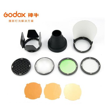 【eYe攝影】神牛 GODOX AK-R1 AD200 TTL 柔光球 束光筒 蜂巢 色溫片 四葉片 反光板 擴散片