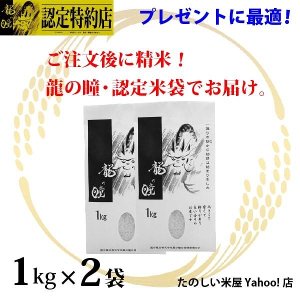 新米 龍の瞳 2kg（1kg×2袋） お得セット 岐阜県産 令和5年産米 白米 ご注文後に精米・発送 送料無料（一部地域送料加算）