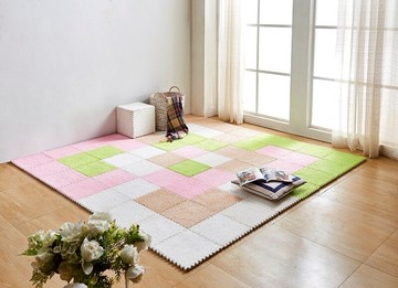 簡約可水洗防滑鋪在地上的積木坐墊臥室滿鋪拼接防水泡沫地墊爬行