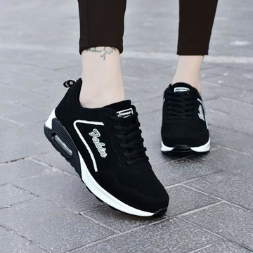 貝艾夢秋季女鞋中老年媽媽健步運動鞋女皮面軟底防滑旅游跑步鞋