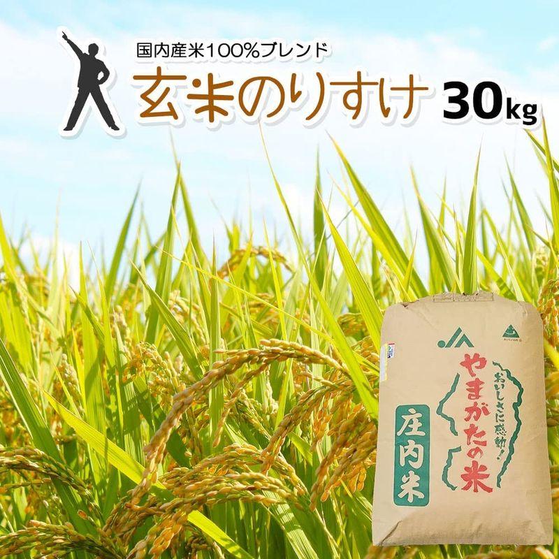 玄米 30kg 玄米のりすけ 国内産100％