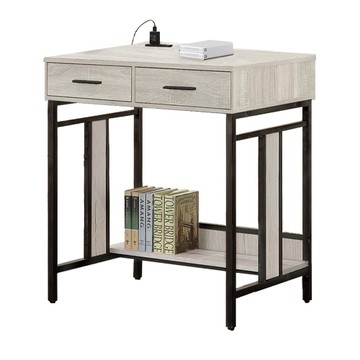 本木-洛馬 日式工業風3尺雙抽書桌梧桐