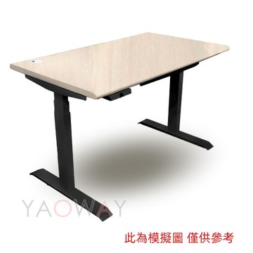 JT.JiTi ONEH電動升降桌120 x 70_7182沙丘柚木+黑腳【耀偉】