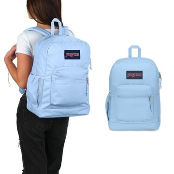 Jansport 後背包 Cross Town Plus 粉嫩藍 15吋 減壓背帶 筆電包 雙肩包 背包 包包 JS0A7ZNZ7G7