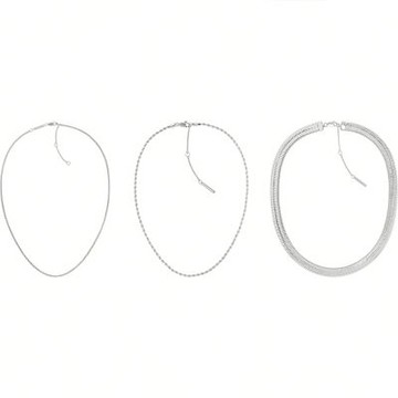 Calvin Klein CK Accent 歐美設計個性疊戴項鍊-3件組 1212購物節 送禮推薦 35000626