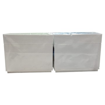 INOMATA 日本彩色分格板收納盒2件組  白色  1組