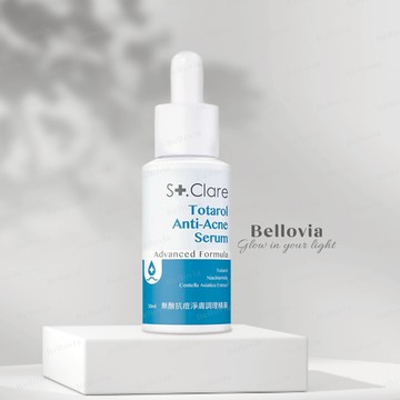 St.Clare 聖克萊爾 無酸抗痘淨膚調理精華30ml 淨油抗痘 全膚質適用 桃拓酚 繖花醇 B3 積雪草 溫和修護