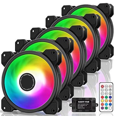 EZDIY-FAB 120mm RGB LEDファン