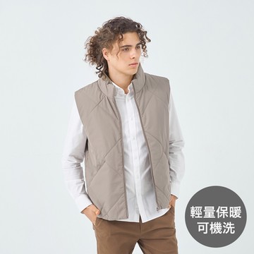 GIORDANO 男裝立領休閒背心 E-care輕暖系列 - 29 落石棕