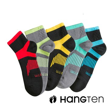 【廠商直送】HangTen 1/2氣墊機能男襪L-多色任選