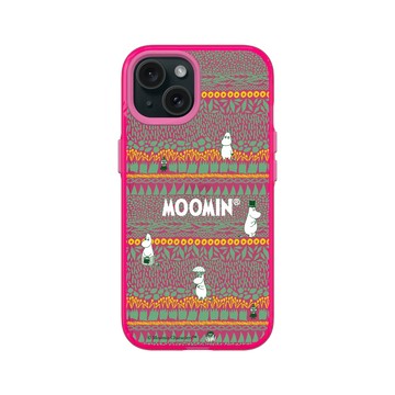 iPhone 15 Clear 粉漾桃 - Moomin - Moomin 仲夏野林