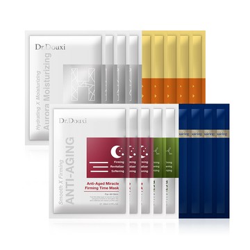 18DAY 面膜禮盒組(雪耀C透白面膜*5+杏仁酸面膜*2+時光面膜*3+修護安瓶面膜*4+保水面膜*4)