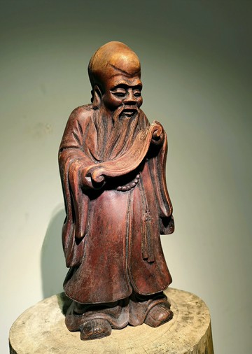 老木雕壽星土地公財神爺福祿壽木雕造像佛像