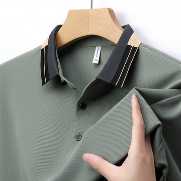 🧊桃園出貨🧊冰絲涼感POLO衫 涼感polo 工作服 男polo衫 素面polo衫 透氣短袖 無痕 POLO衫 短袖上衣