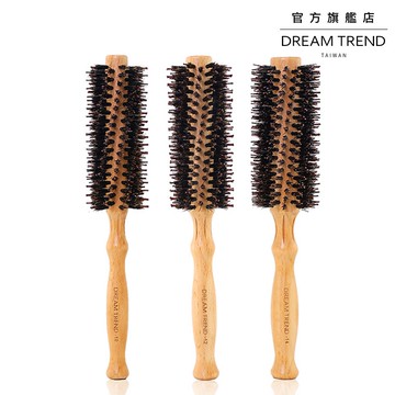 DREAM TREND 凱夢 – 櫸木斜紋鬃毛圓梳 (3尺寸)