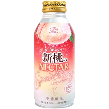 不二家 NECTAR新桃氣泡飲料 380ml