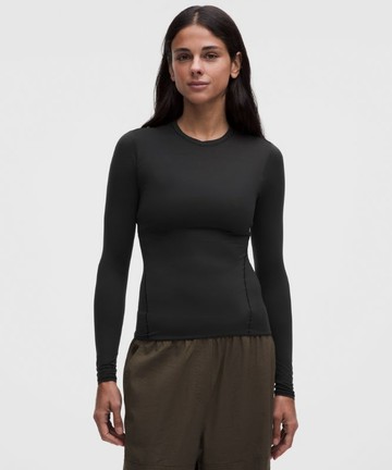 Wundermost Ultra-Soft Nulu Crewneck Long-Sleeve Shirt Size 2XS