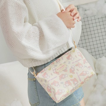 歡慶11.11🧨【My Melody】美樂蒂-甜蜜時光-側背包-奶油黃