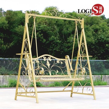 LOGIS邏爵家具 新歐風雕花鑄鐵鞦韆 秋千【DC-01】