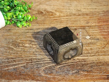 山西老石雕仿古青石案頭茶席鏤空小石鼓承壺小石墩裝飾復古陳設