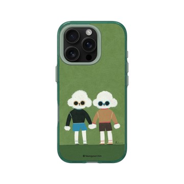 iPhone 16 Pro Clear 憂墨綠 - Seungyoun Kim - 雙子狗狗