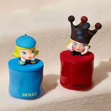❰茉莉第一個家❱👑現貨💕➕預購泡泡瑪特MOLLY香氛 盲盒蠟燭香薰週年雕塑經典回歸2系列POPMART