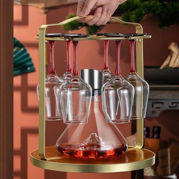 輕奢高檔紅酒杯架子倒掛架裝飾擺件高腳杯收納置物創意酒柜懸掛架