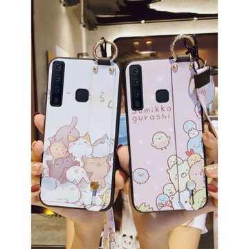 適用于三星a9s手機殼C9 PRO女款腕帶A54硅膠C7保護套S25 Edge防摔A56創意A9 2018軟A750F潮16網紅A14掛繩A34