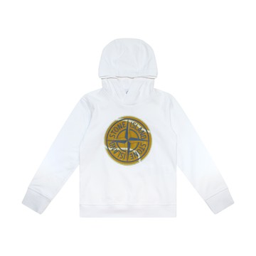 Stone Island - White Cotton Sweatshirt