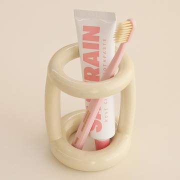 Dalsnail Living 圓滾滾牙刷架 L  乳白色  1個