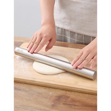 家用304不銹鋼搟面棍長短可選烘焙面食工具壓餃子面皮棍棒搟面杖