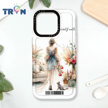 TRON IPHONE 16 PRO 優雅的女人 防摔 MAGSAFE 磁吸 太空載具殼 透白 手機殼