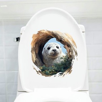 【MR.ZAKKA】創意萬用裝飾貼紙-動物主題 森林樹洞動物 L款 居家空間布置 DIY可移式壁貼 無痕壁貼 牆貼