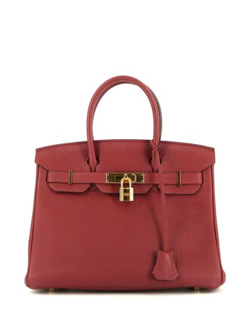 Hermès - 2016 pre-owned Birkin 30 handbag - women - Leather - One Size - Red