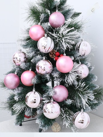 圣誕球圣誕樹裝飾球裝飾吊球彩球亮光球電鍍球掛球圣誕樹裝飾品