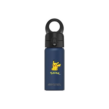 磁吸水壺 AquaStand 不鏽鋼 480cc - 無吸管 子夜藍 - 寶可夢 Pokemon - LOGO款-皮卡丘