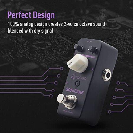 SONICAKE Octave Guitar Pedal Octave Pedal Guitar Effects Pedal Analog Classic Bass Octaver True Bypass