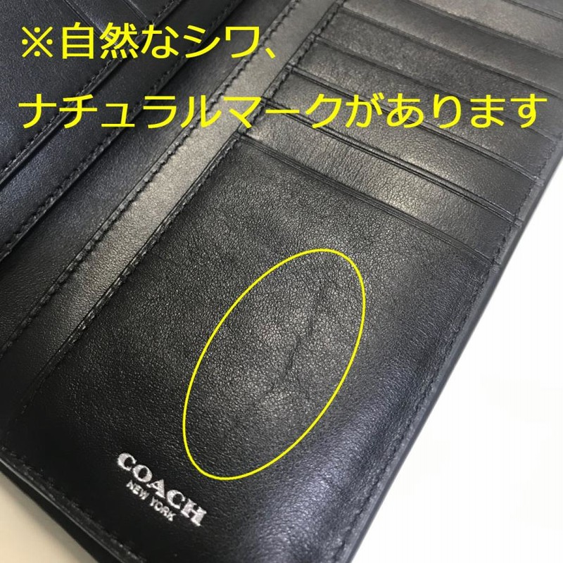 訳あり コーチ 長財布 メンズ レザー 財布 長札 アウトレット