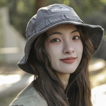 熱賣爆款日係戶外時尚水洗複古盆帽男女情侶街拍字母刺繡遮陽漁夫帽登山帽-L1001 ZX9F