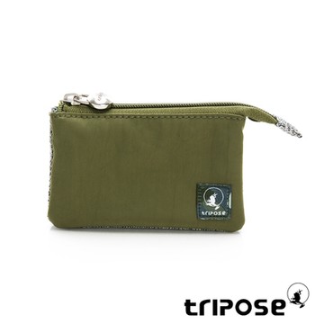tripose 漫遊系列岩紋簡約微旅萬用零錢包 抹茶綠