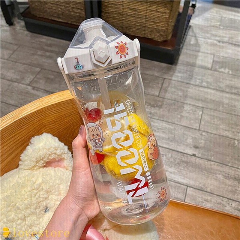 大容量 水筒 2l プラスチックボトル アウトドア ウォーターボトル ストロー付き ワンタッチ式水筒 1500ml フィットネス ジム 通販 Lineポイント最大0 5 Get Lineショッピング