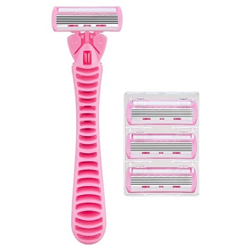 小麥購物 女士刮毛刀 Y834 14.5 x 4.3cm 54g  3個  1組