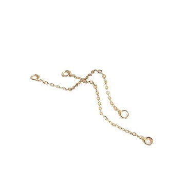 Ala-0208--14K包金保色diy配件雙圈尾鏈延長鏈手工耳飾品流蘇手鏈項鍊加長鏈