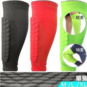 蜂窩墊小腿套 D168-008 蜂巢式 防撞束腿套 透氣 彈性護腿套 腿套 運動腿套 護具 電子發票