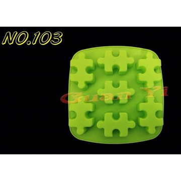 編號103.矽膠模 7孔拼圖矽膠模
