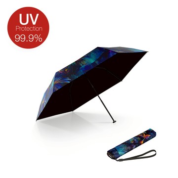 Knirps®德國紅點傘｜US.050 極致輕量黑膠防曬手動傘-KOLIBRI