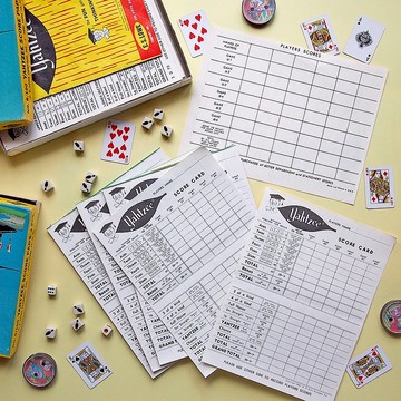 骰子遊戲記分卡－2P－