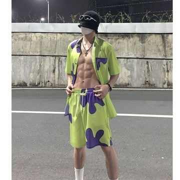 肥婆奶奶 派大星短褲 海灘褲 男女短褲 海綿寶寶短褲 沙灘褲 睡褲 短褲 情侶短褲 卡通短褲 生日禮物 交換禮物