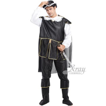 黑白海盜王，萬聖節 化妝舞會 角色扮演 尾牙表演 聖誕節 cosplay 變裝派對，X射線【W370010】