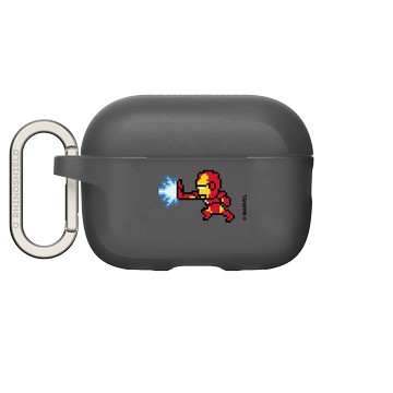 AirPods Pro 2 AirPods Case 黑 - 迪士尼-漫威 Marvel - 鋼鐵人-像素藝術